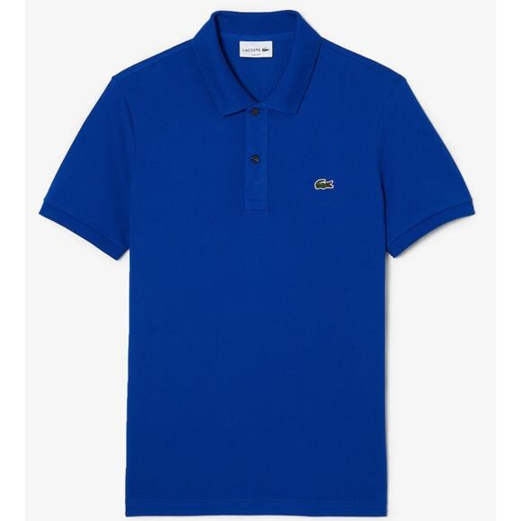 Lacoste Mens Legacy Classic Pique Slim Fit Short Sleeve Polo Shirt, Ocean 2XL - Picture 1 of 2
